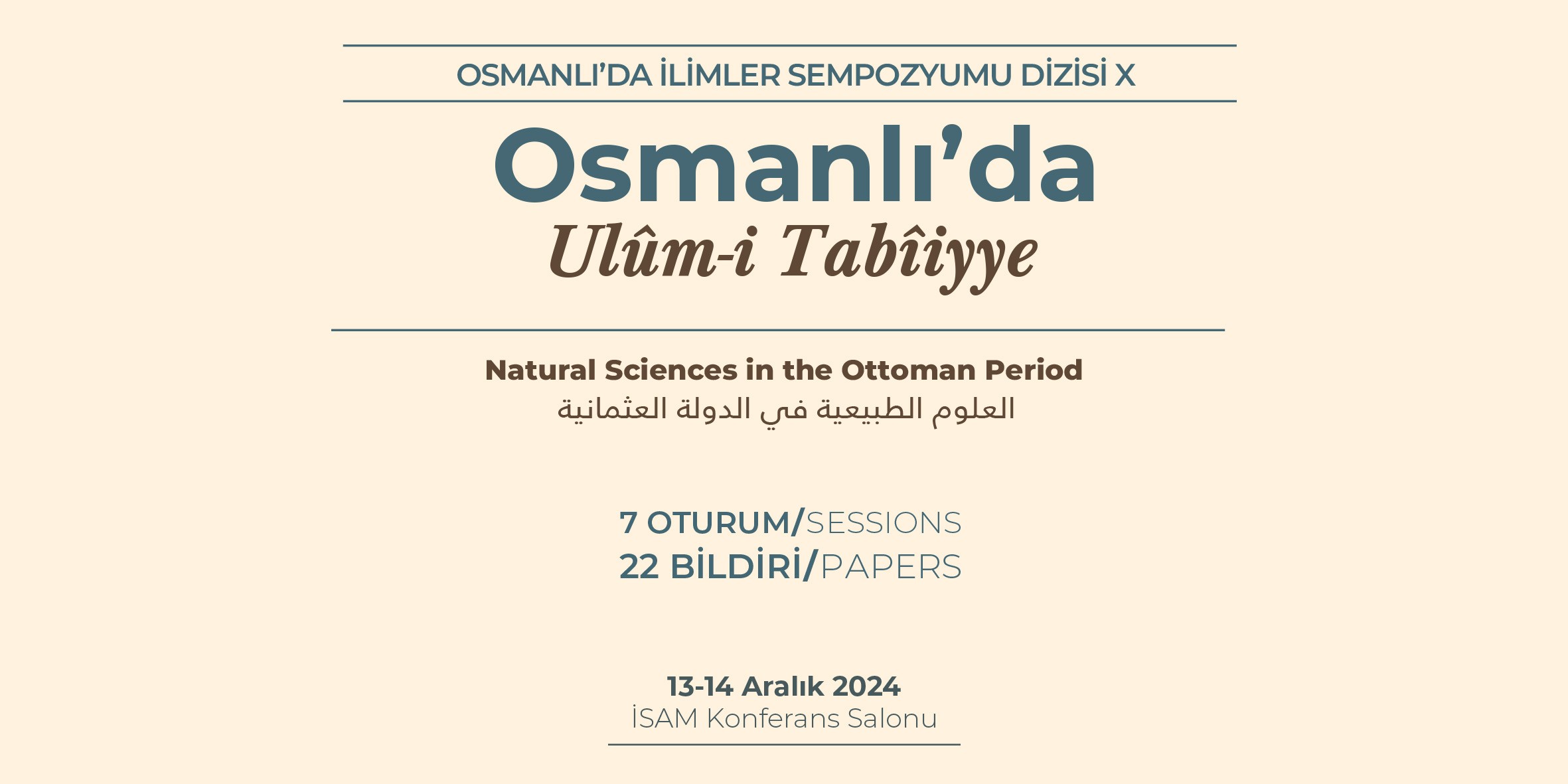 Osmanlı’da Ulûm-i Tabîiyye Sempozyumu 